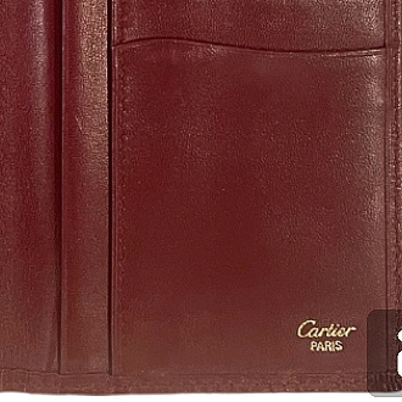 MUST DE CARTIER AUTHENTIC LEATHER LONG BIFOLD WALLET  PRISTINE CONDITION - Picture 4 of 7